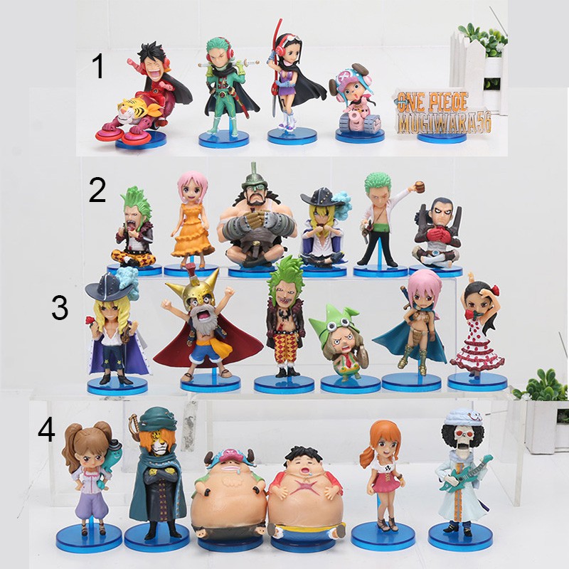 One Piece Luffy Nami Zoro Chopper Rebecca Leo Cavendish Q Pvc Action Figure Toy Shopee Malaysia