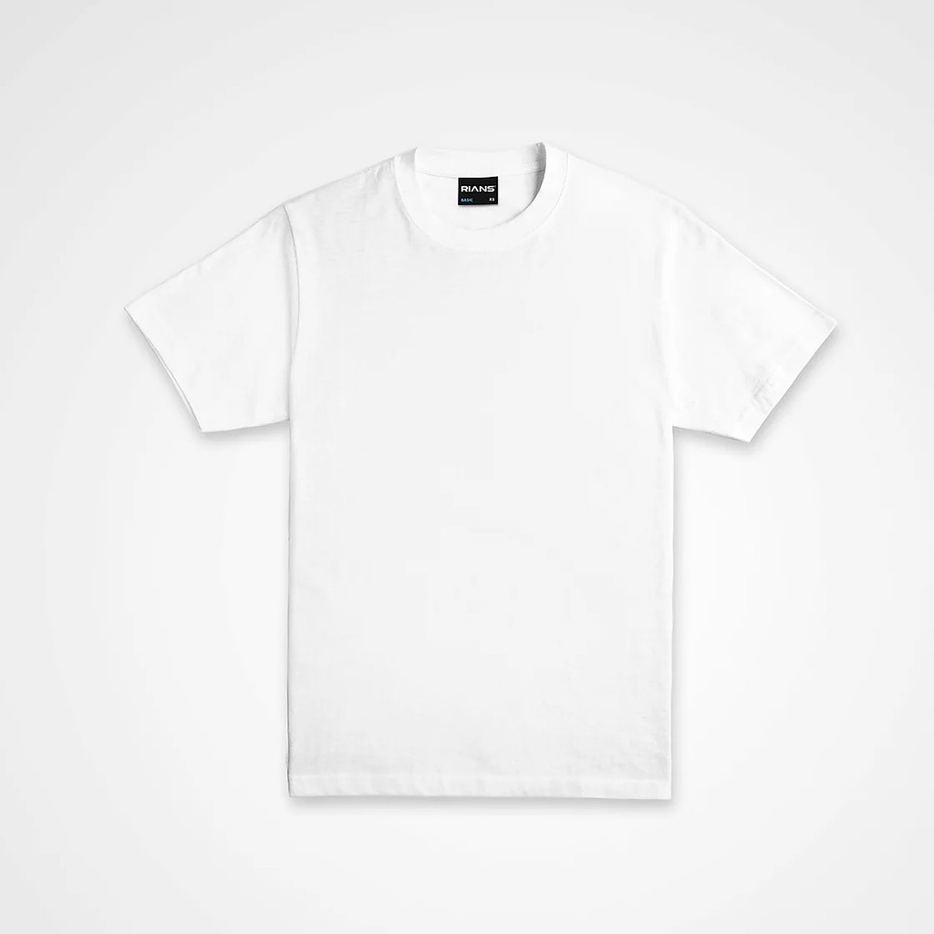 Buy Rians Basic Round Neck T Shirt Short Sleeve 160gsm White Seetracker Malaysia