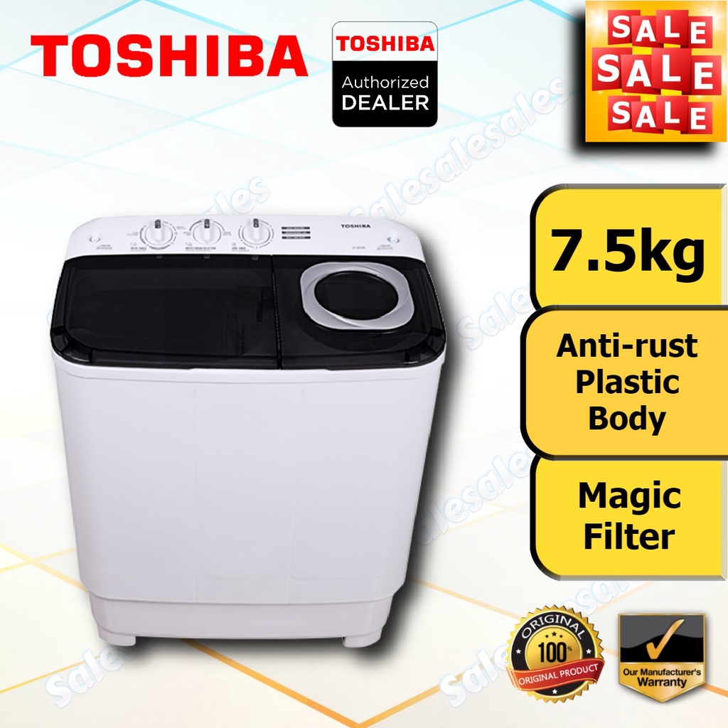 Toshiba 7.5kg Semi Auto Washing Machine Twintub Washer Mesin Basuh