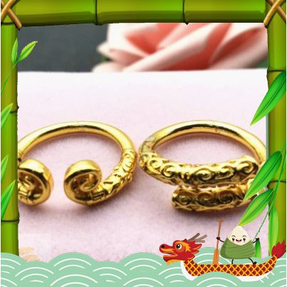 #99 Hoop Curse Sun Wukong Gold-banded Stick Ring Couple Monkey King Opening Ring Supreme Treasure Ring 电镀戒指