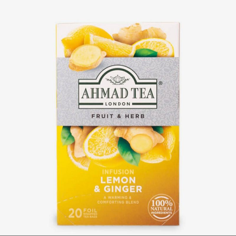 Ahmad Tea London Lemon Ginger Teh Lemon Halia Ahmad Tea London Shopee Malaysia