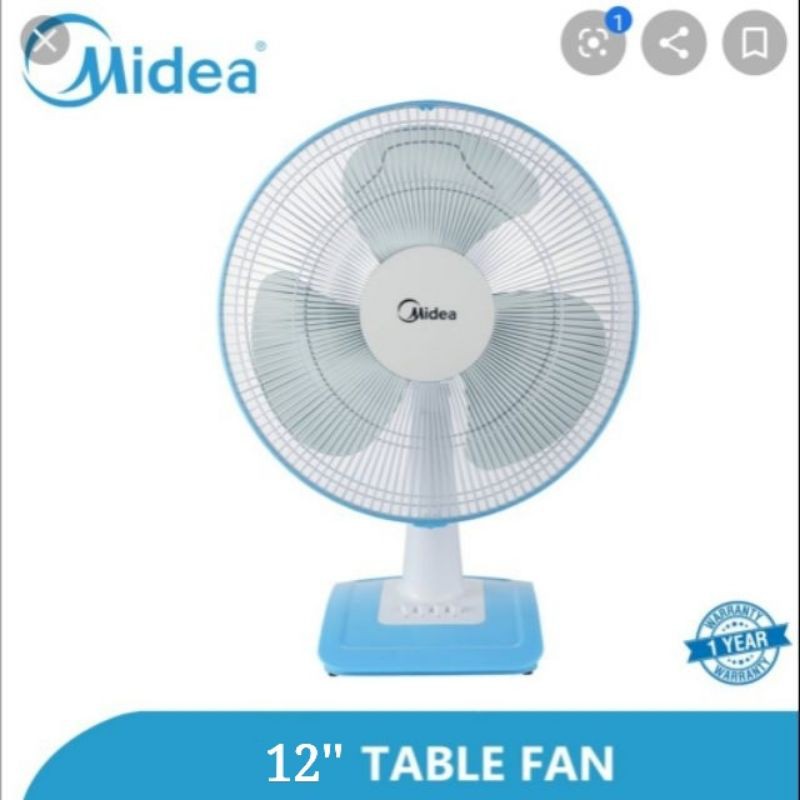 Midea Table Fan 12 Mf 12ft17nb Mf12ft17nb Shopee Malaysia