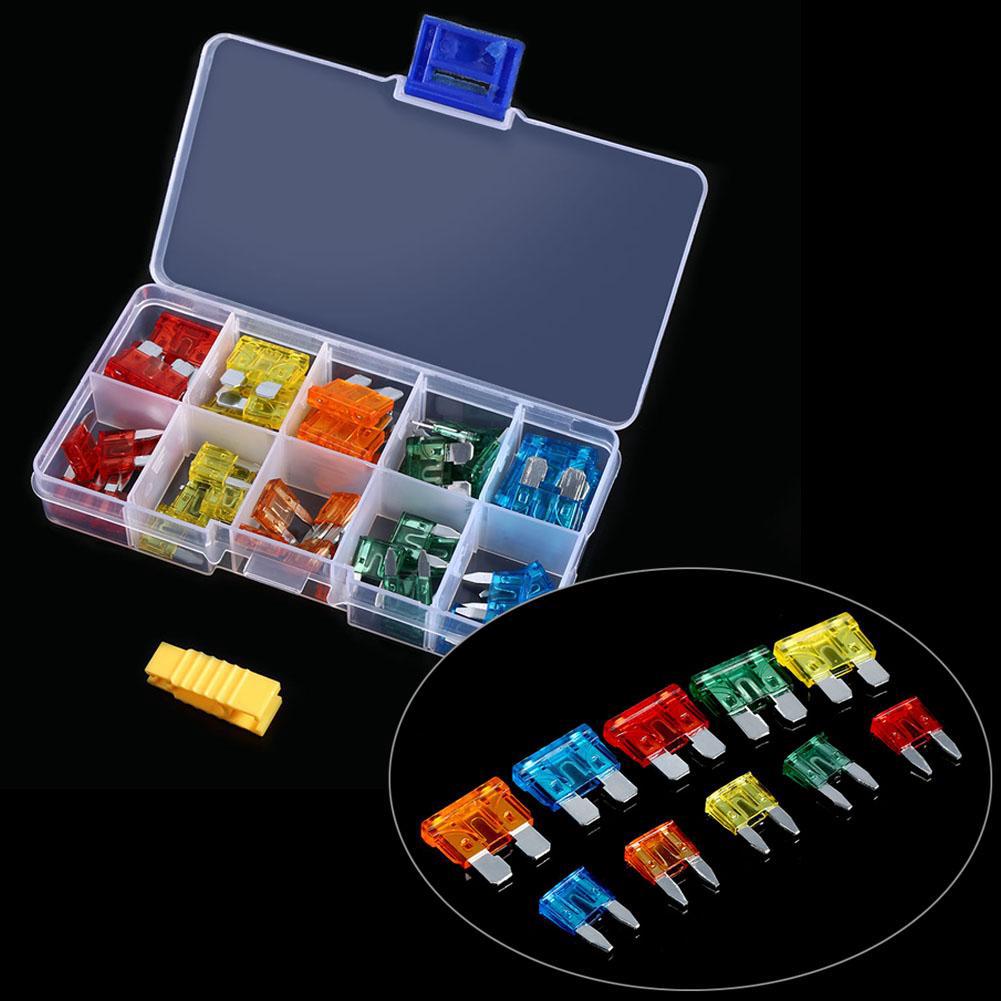 50pcs Assortment Car Fuse Auto Truck SUV Fuses Mini Blade Fuse Kits Set