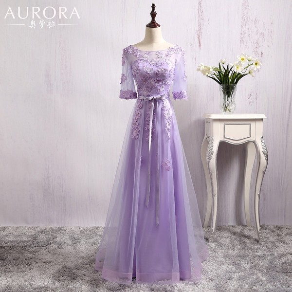 pastel purple maxi dress