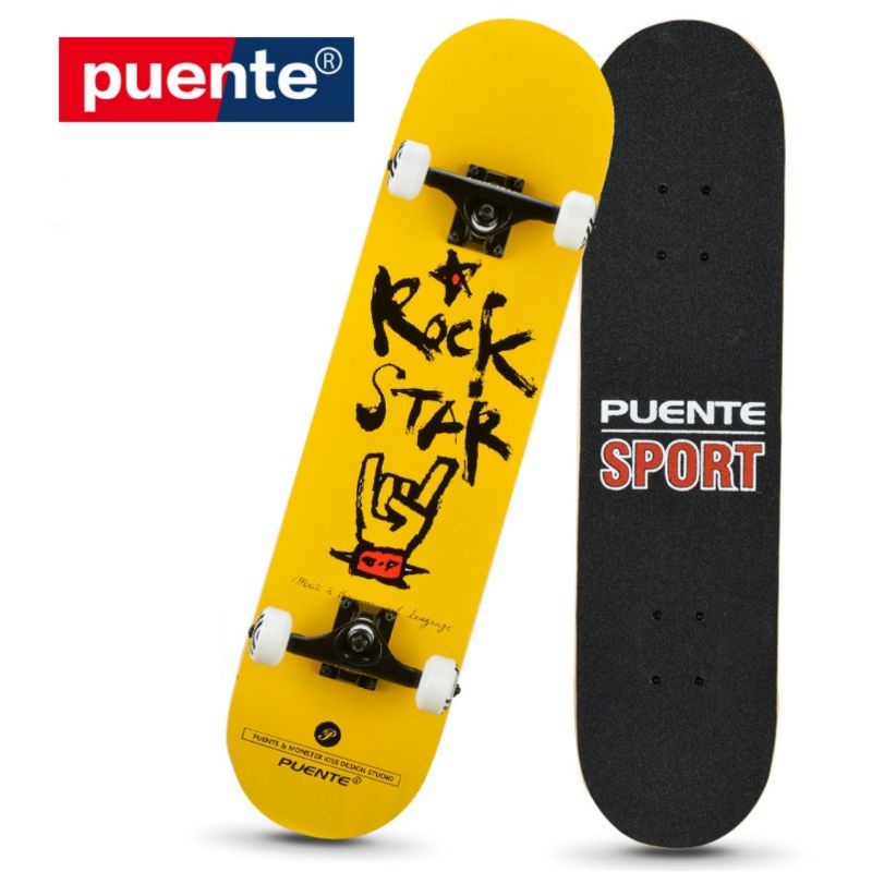 Puente Original Skateboard 608 Adult Maple Four Wheel Penang Skateboard Shop Shopee Malaysia