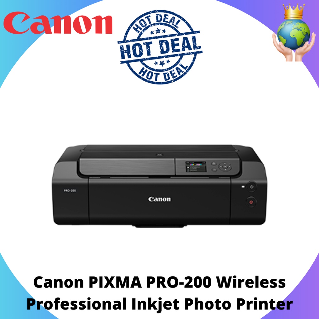 Canon Pixma Pro 200 Wireless Professional Inkjet Photo Printer Shopee