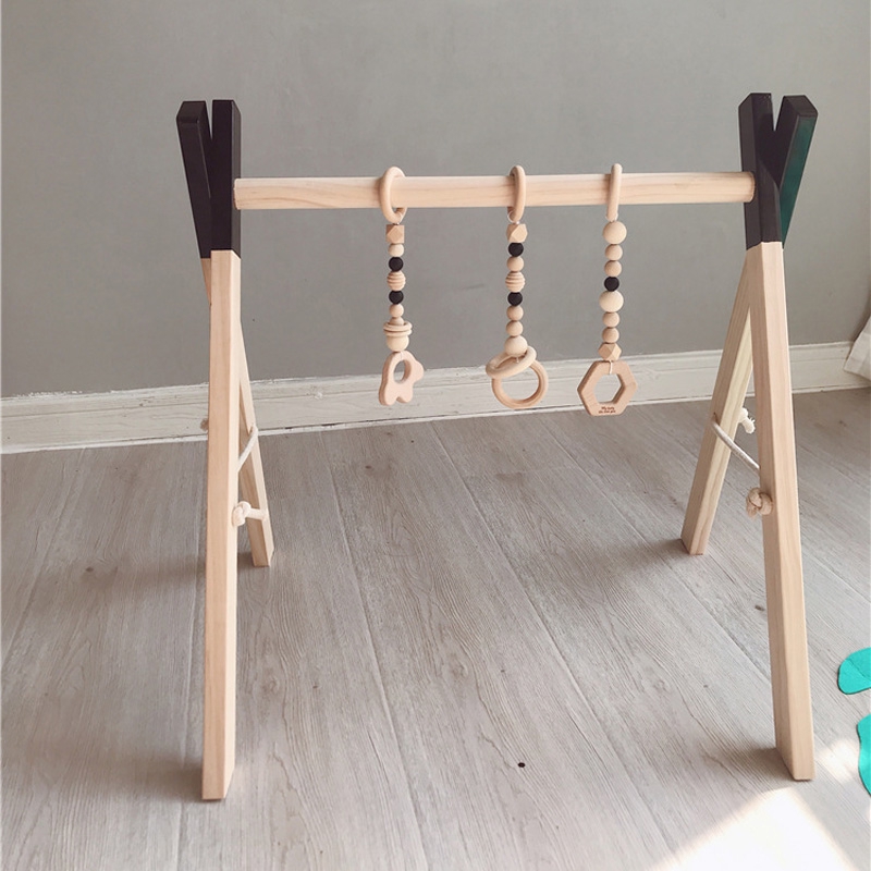 wood baby gym frame