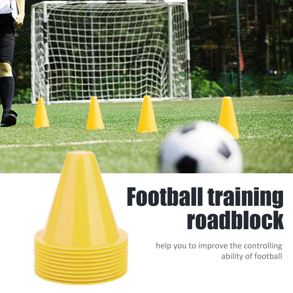 High Quality 10pcs Soccer Training Cone Football Training Cones Sports
