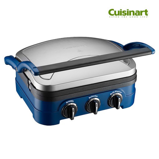 Cuisinart Griddler Countertop Grill Removable Plates Panini Blue