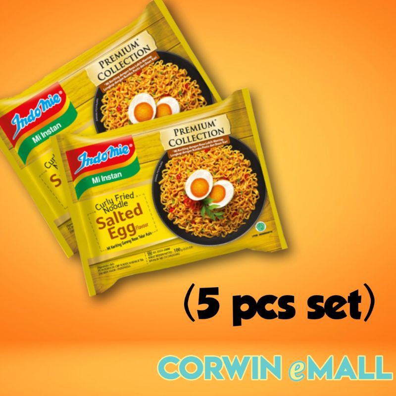 Corwin Emall Indomie Curly Fried Noodle Salted Egg Flavour Imported From Indonesia 80g Shopee Malaysia
