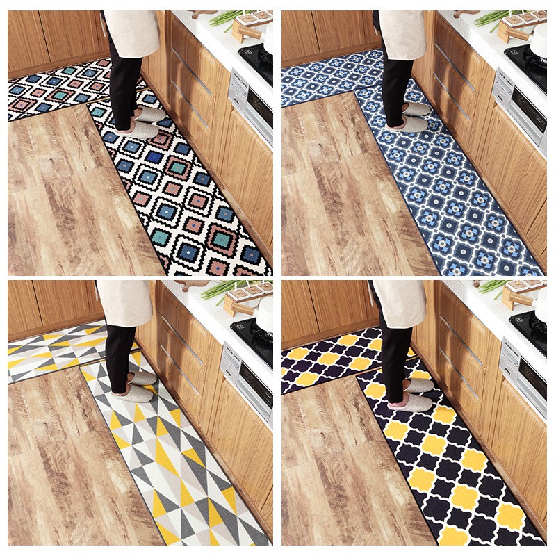 New Home Long Strip Nylon Kitchen Mat Mats Modern Personalized