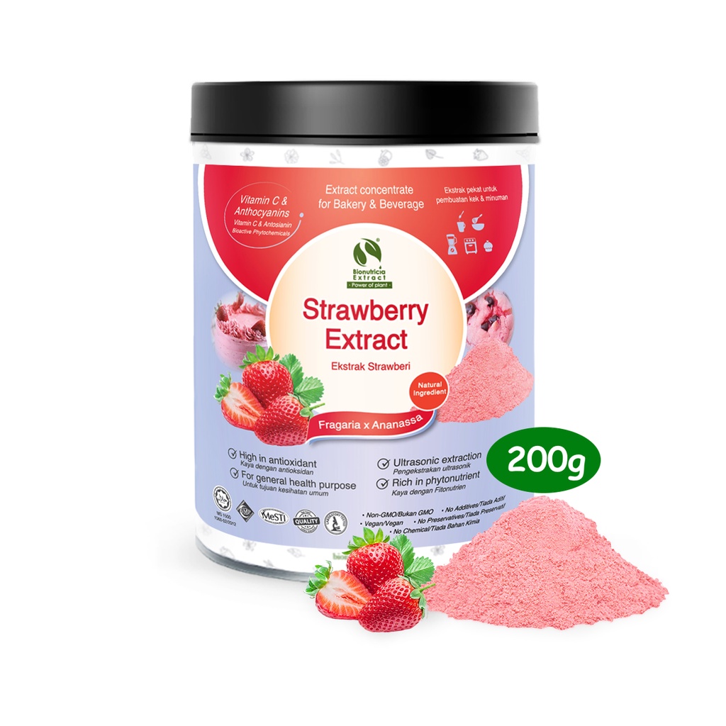 Strawberry Pure Extract Powder 200g Make Baking & Dessert For Adult ...