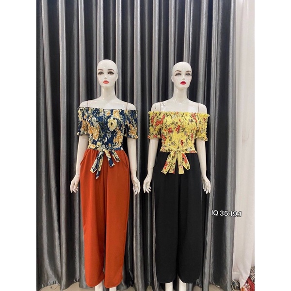 jumpsuit with tie waist | Shopee Malaysia