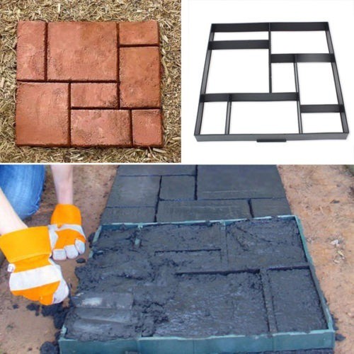 Driveway Paving Pavement Mold Patio Concrete Stepping Stone Path