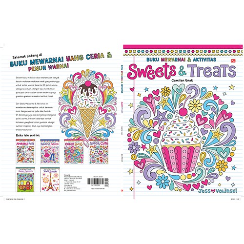 Download Gramedia Coloring Books And Activity Delicious Snacks Sweets Treats Shopee Malaysia