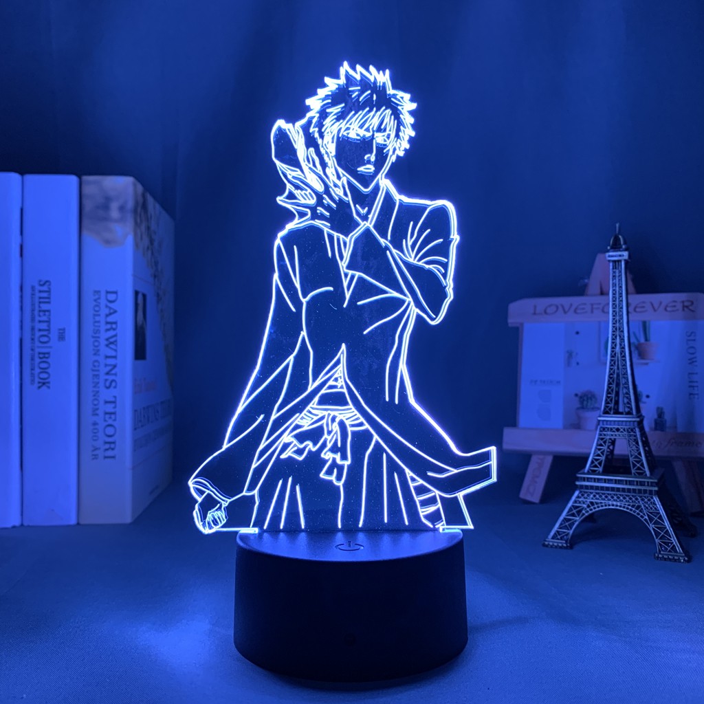 3d Lamp Anime Bleach Ichigo Kurosaki For Bedroom Decor Nightlight Cool Birthday Gift Acrylic Led Night Light Bleach Shopee Malaysia