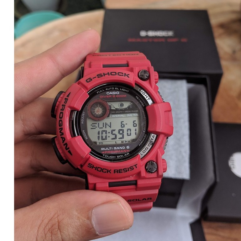 メール便送料無料05 CASIO G-SHOCKフロッグマン赤gwf1000rd - 通販