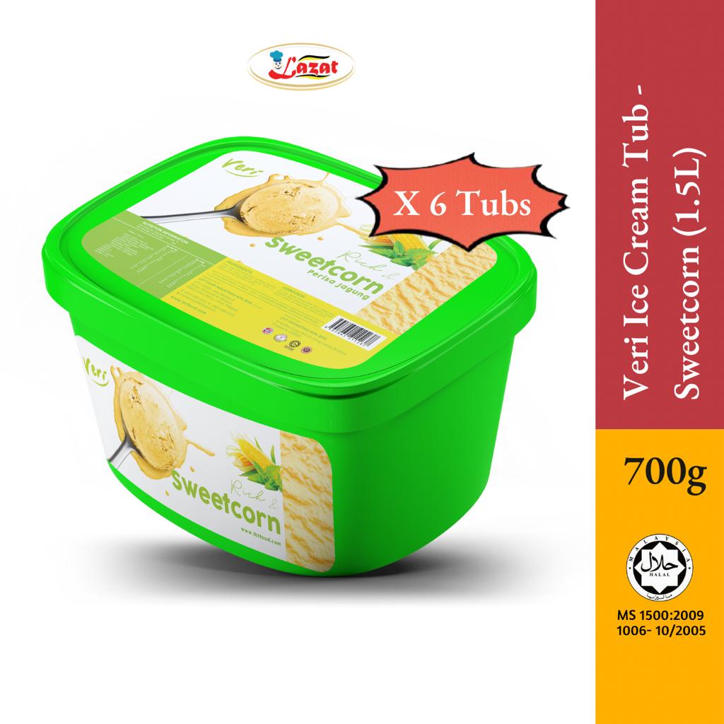 Veri Ice Cream Tub - Sweetcorn (1.5L x 6 Tubs) | Shopee Malaysia