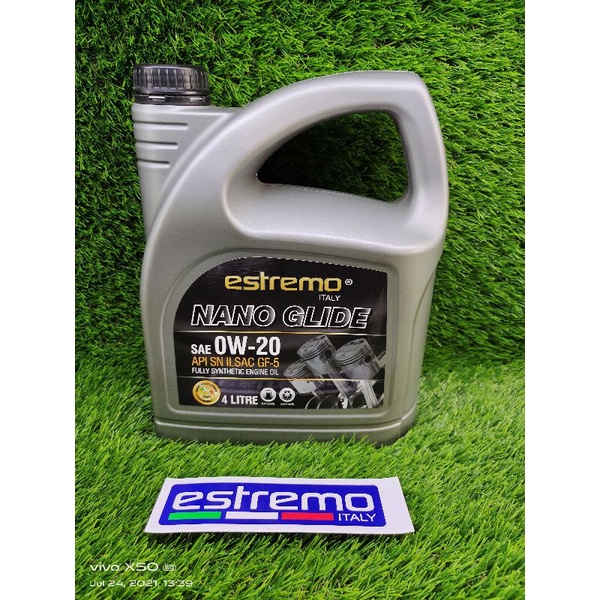 Estremo NANO GLIDE 0w20 Fully Synthetic Engine Oil (1L)&(4L) Shopee