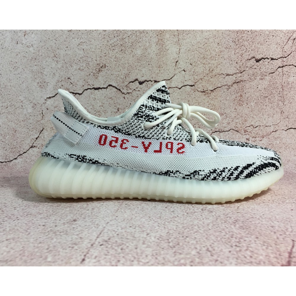 yeezy 350 v2 white black red