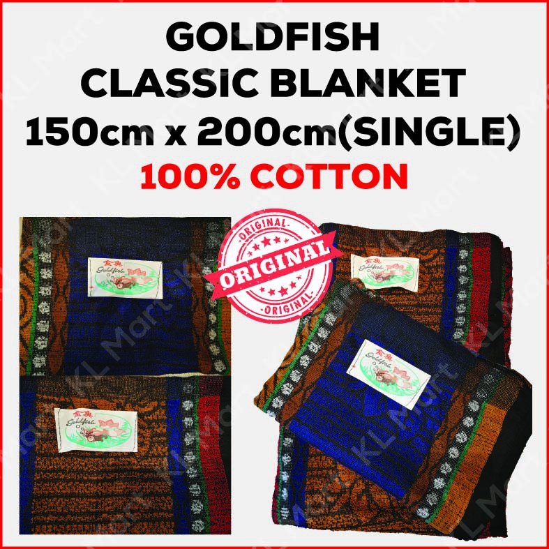 Gold Fish Selimut  Lagenda Blanket Classic Old School Opah 