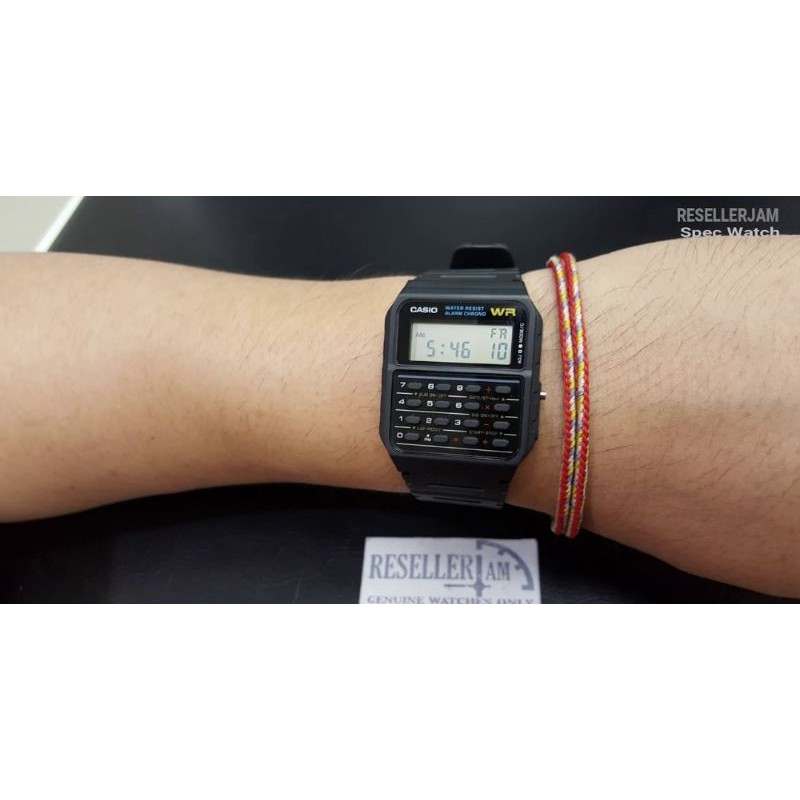 Casio Ca 53w 1zd Men Digital Calculator Black Resin Strap Original Casual Watch Shopee Malaysia