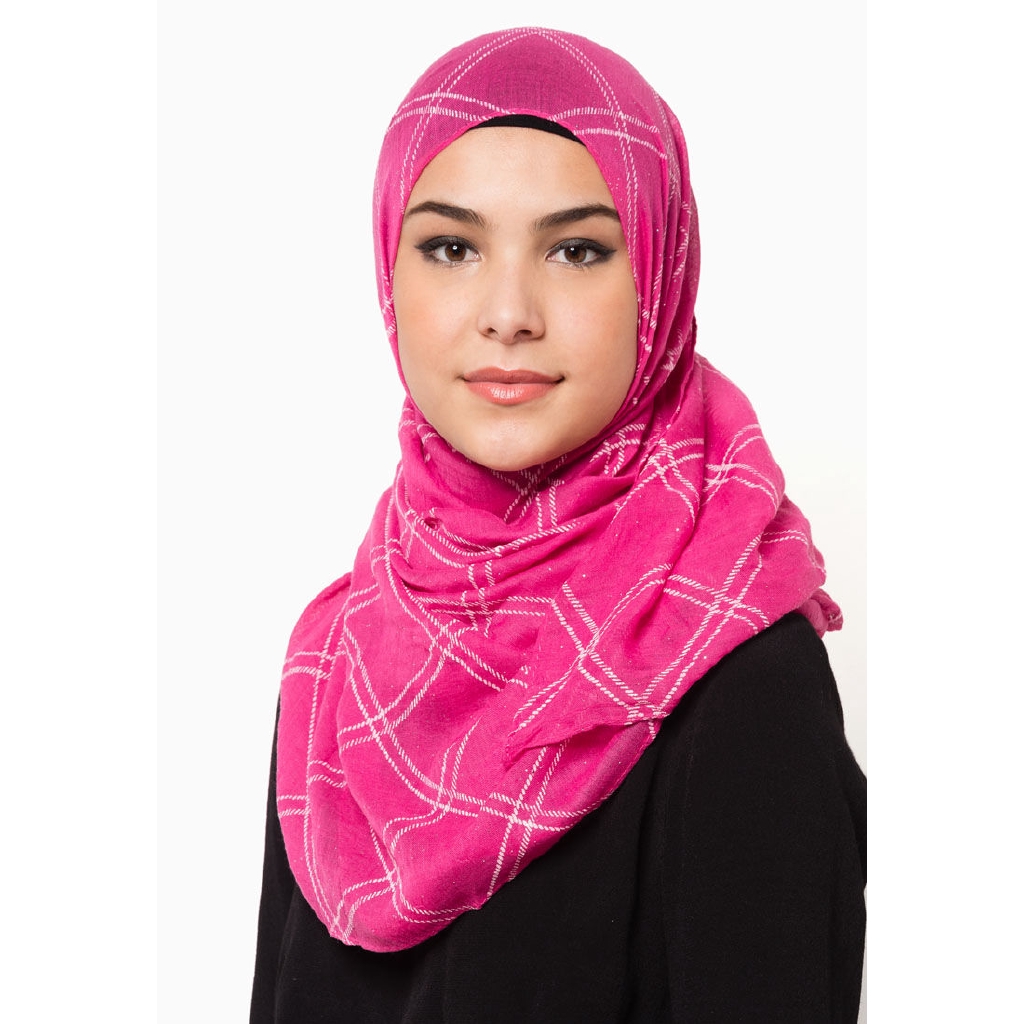 Qaseh Long Shawl Pink Tudung Hijab Muslimah Fashion Shopee Malaysia