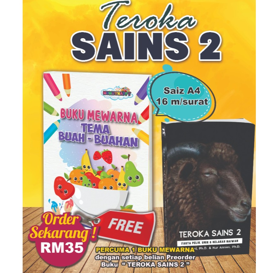 Teroka Sains Siri 2 Alam Haiwan Yang Menakjubkan Percuma Buku Mewarna Shopee Malaysia