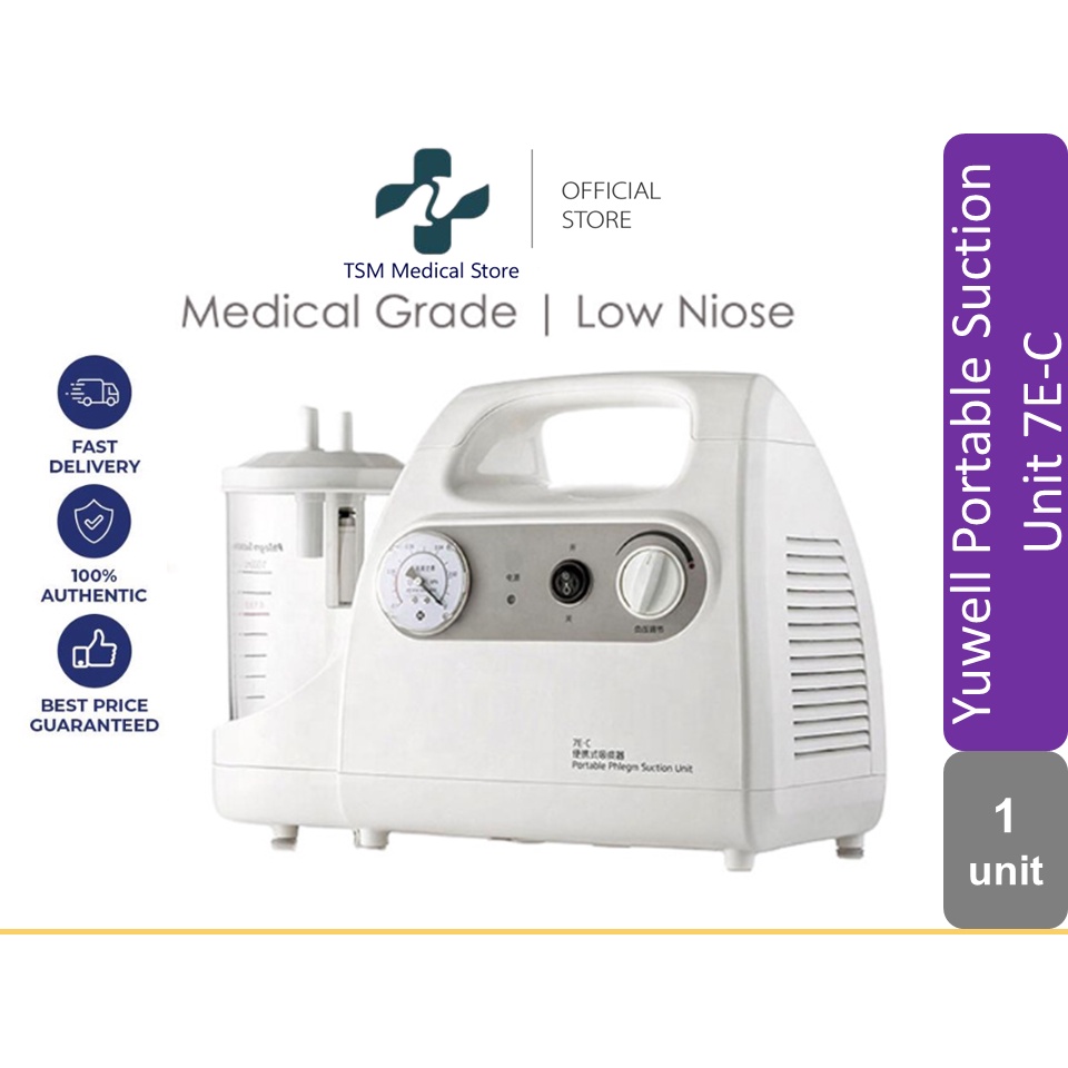 YUWELL Portable Phlegm Suction Pump Unit 7EC_1 unit Shopee Malaysia