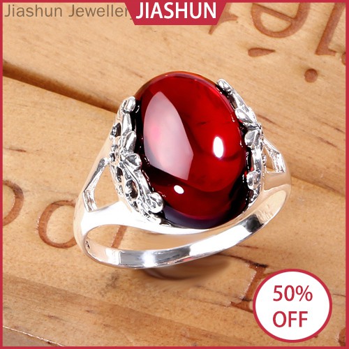 Buy Ready Stock Jiashun Cincin Batu Hijau Cincin Delima Perempuan Green Agate Garnet Rings For Women Seetracker Malaysia