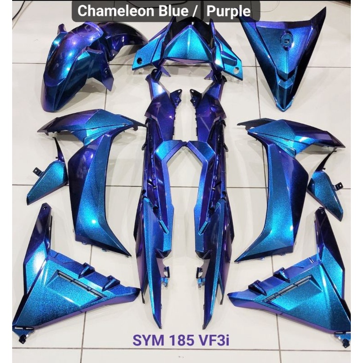 coverset Sym VF3i full chameleon Blue / Purple | Shopee Malaysia