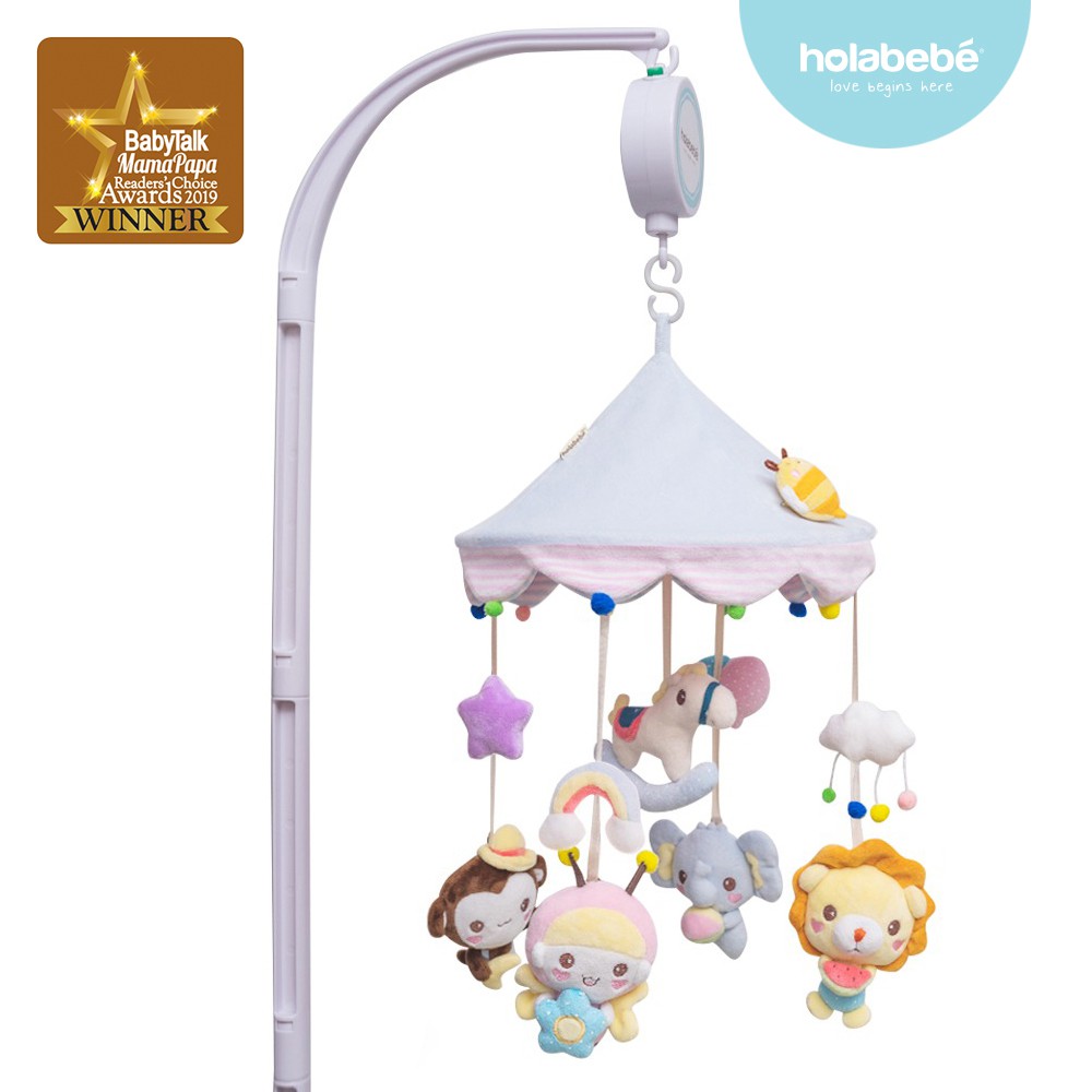 Holabebe Musical Mobile Toys For Baby Crib And Playpen Safari