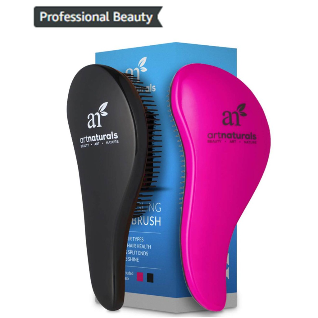 Artnaturals Detangling Hair Brush Set Removes Knots And Tangles