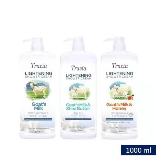 Tracia Lightening Goat Milk / Shea Butter Shower Cream 1000ml