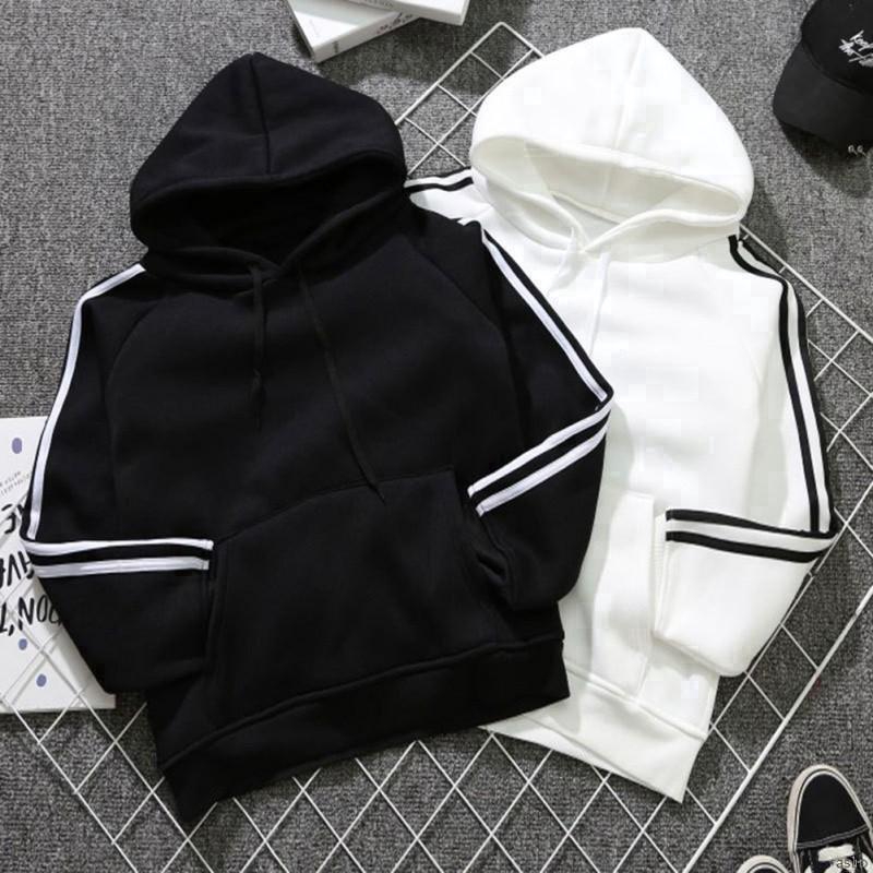 hoodies with stripes on sleeves