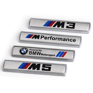 2PCS Metal Car Sticker for BMW M3 M5 Logo X1 X3 X5 F10 F01 F11 F20 F30 ...