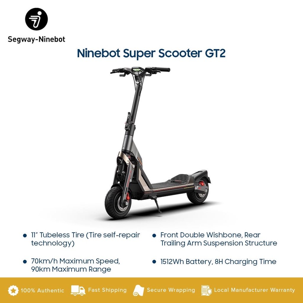 [PRE ORDER] SegwayNinebot Super Scooter GT2 Original by Ninebot