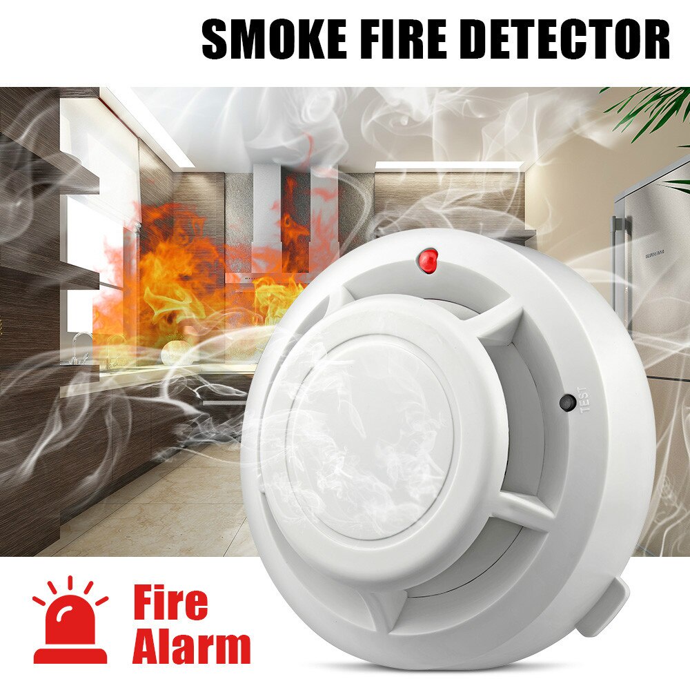 High Sensitive Stable Independent Alarm Smoke Detector Home Security Wireless Alarm Smoke Detector Sensor Fire Equipment