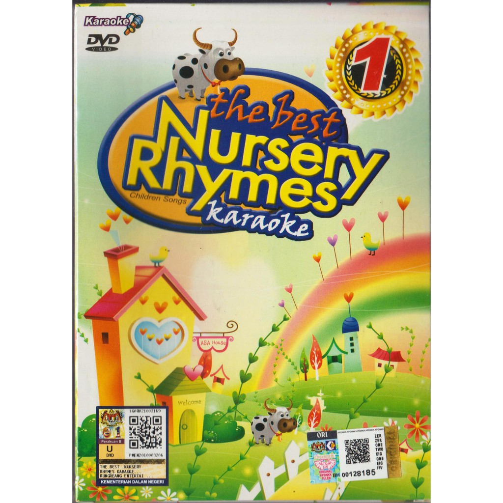 NEW DVD The Best Nursery Rhymes Children Songs Karaoke Vol.1 (51Songs ...