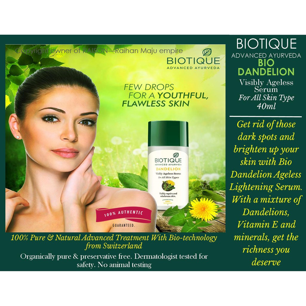 bio dandelion serum
