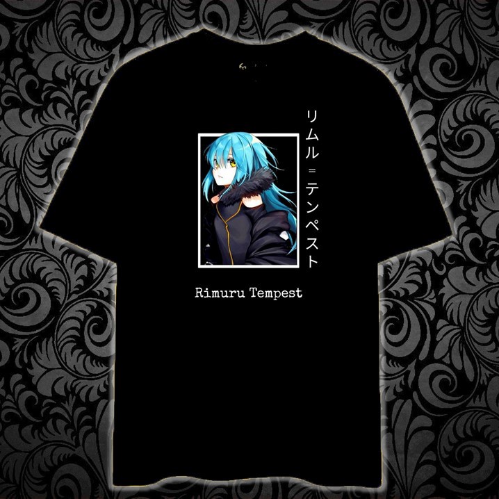 Rimuru Tempest Printed T Shirt Unisex 100 Cotton Shopee Malaysia