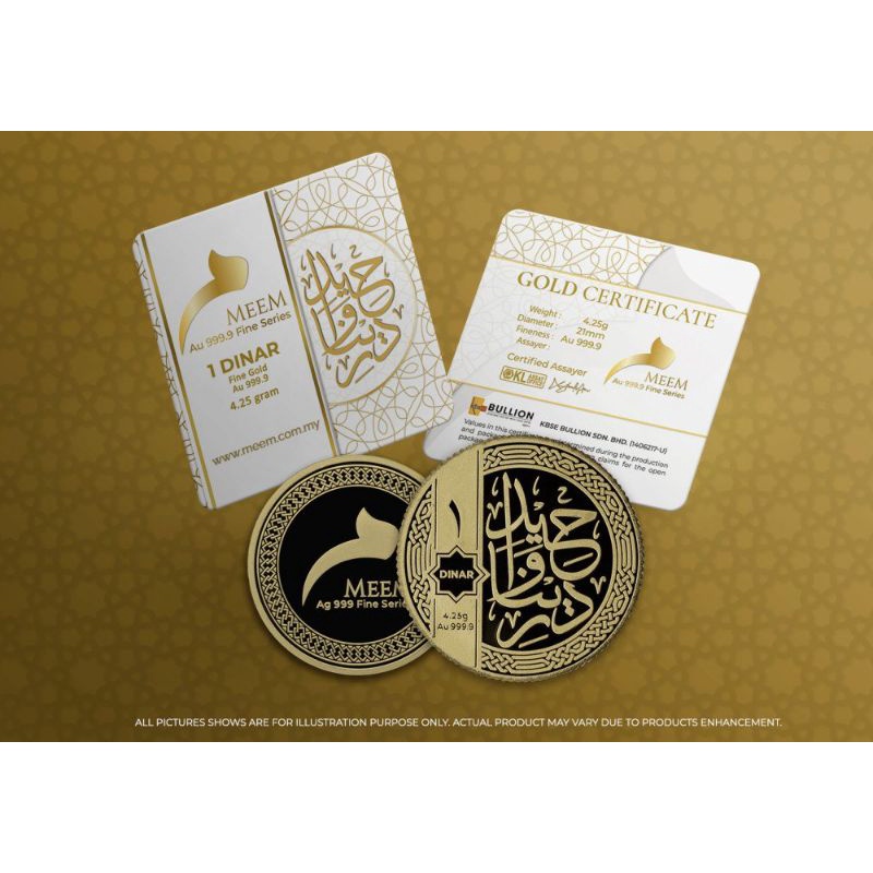 1 Dinar 4.25G (Au 999.9) Duit Emas Gold Coin