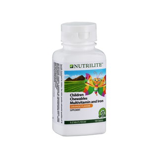 Amway Nutrilite Chewable Multivitamin And Iron Supplement For Kids (100 