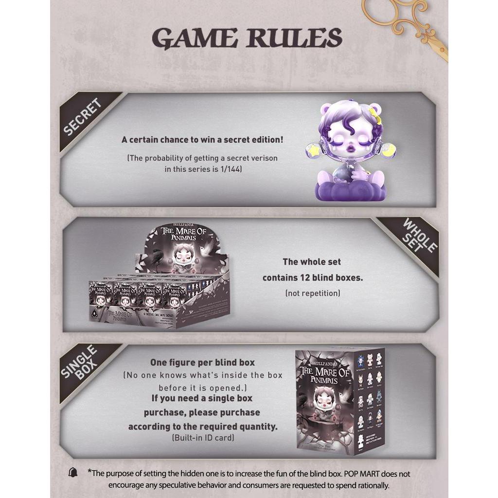 Multi Premium POP MART SKULLPANDA Mare of Animals Series Blind Box Quality Have - Image 2