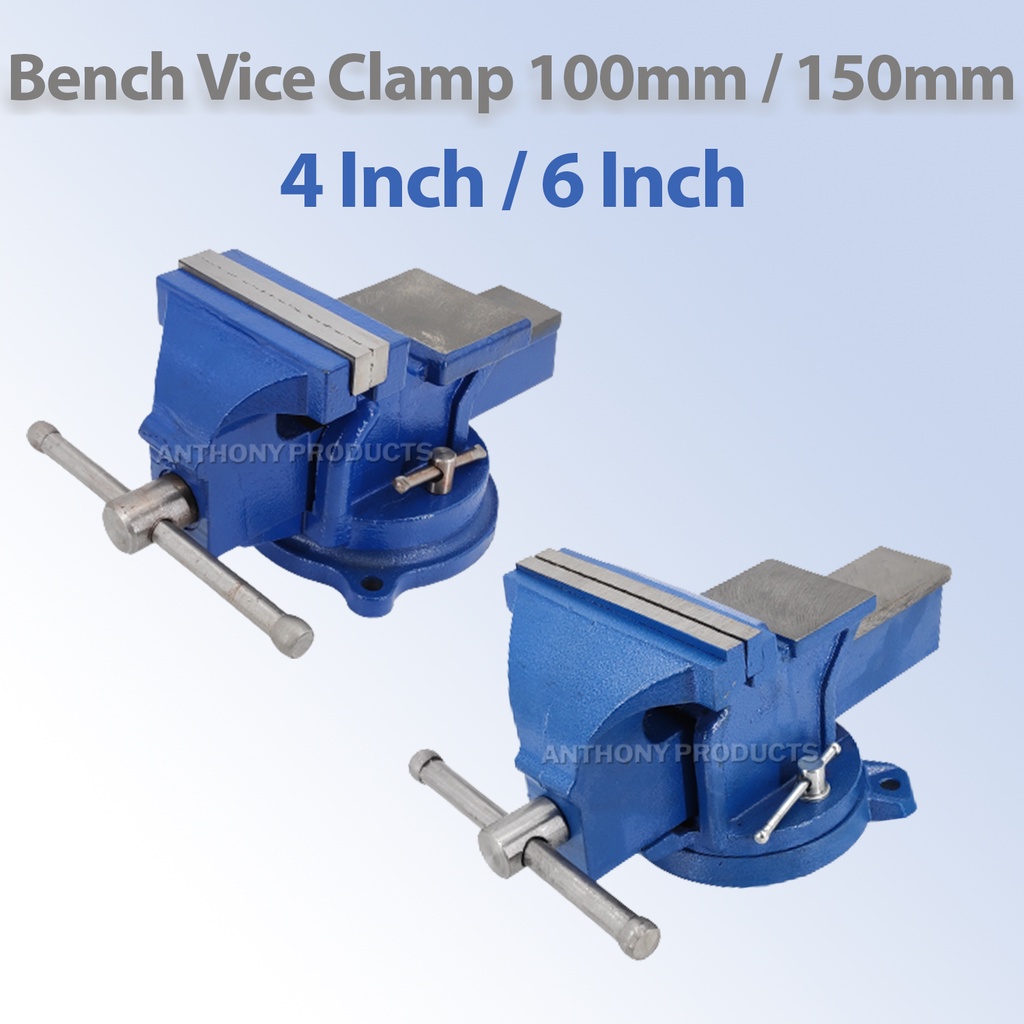 Bench Vice Clamp 100mm 150mm 360 Degree Swivel Vise Metal Milling ...