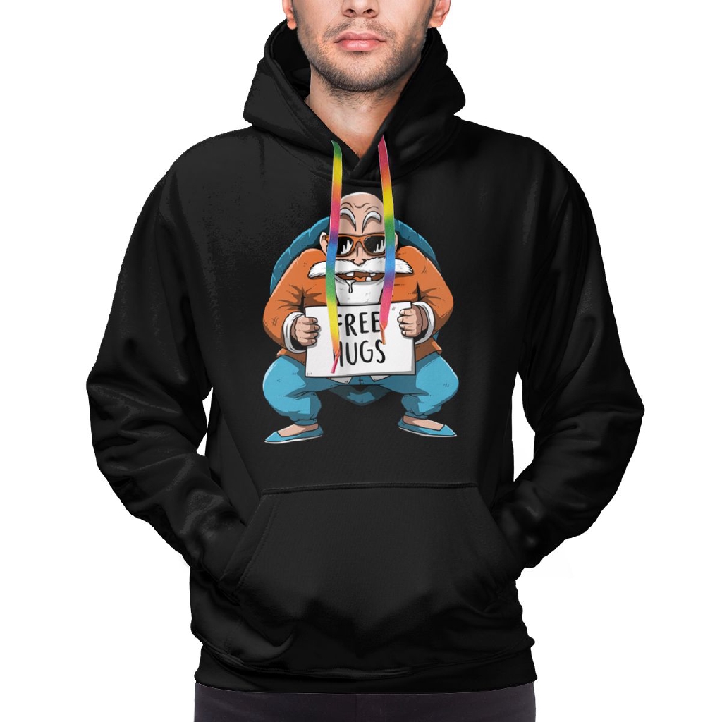 Kame Sennin Free Hugs Men S Hoodie Shopee Malaysia