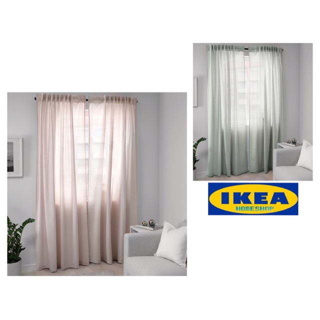 Ikea Hannalill Day Curtains 2pcs Langsir Ikea Shopee Malaysia