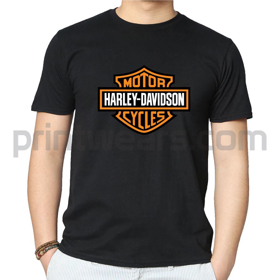 Harley Davidson Logo Tshirt Pw 065 Shopee Malaysia