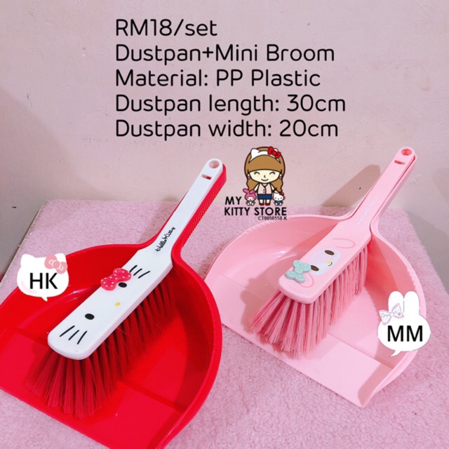 Hello Kitty My Melody Dustpan + Mini Broom Shopee Malaysia