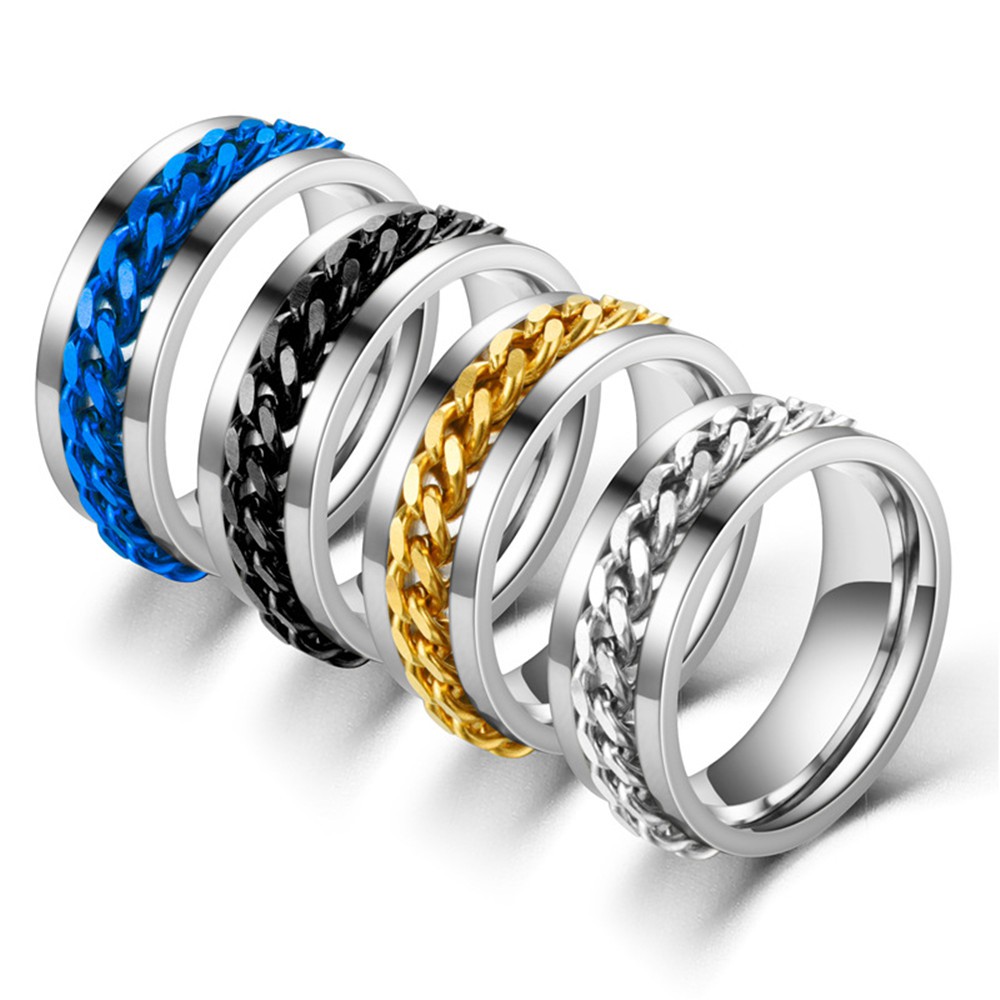 Stainless Steel Titanium Ring Men&Women Wedding Engagement ...